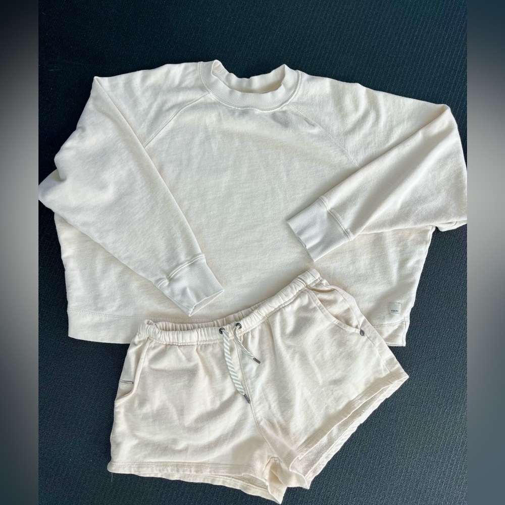 Vuori Catalina crew and matching shorts set